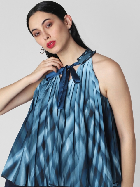 

Vero Moda Women Blue Dyed A-Line Top