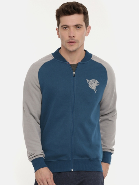

Wildcraft Men Navy Blue Solid Sweatshirt