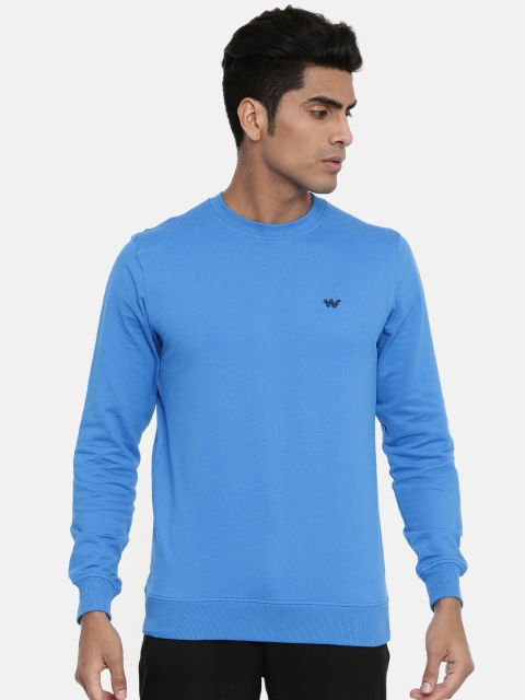 

Wildcraft Men Blue Solid Sweatshirt