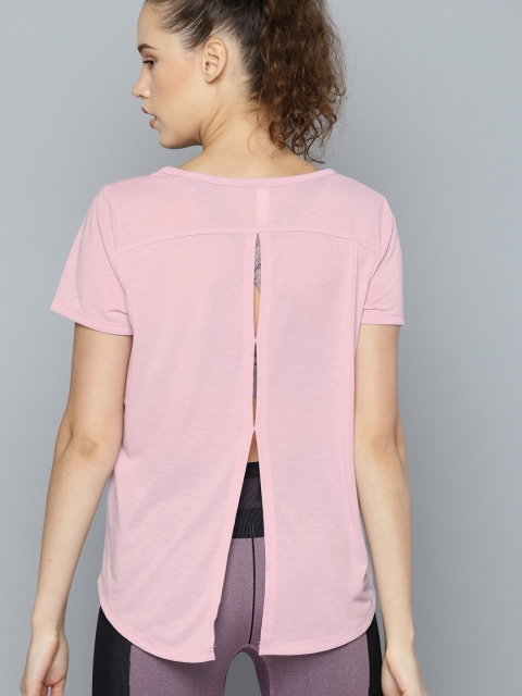 

UNDER ARMOUR Women Pink Whisperlight Short Sleeve Top