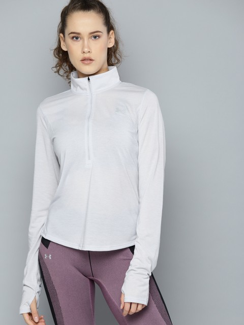 

UNDER ARMOUR Women Grey Streaker 2.0 Half Zip Running Sweatshirt
