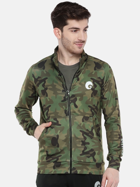 

Omtex Men Green Printed Lightweight Jacket