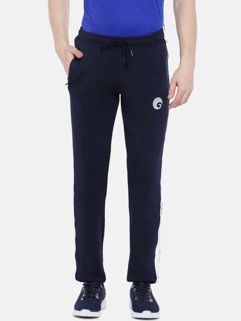 

Omtex Men Navy Blue Solid Slim Fit Rapid Dry Track pants