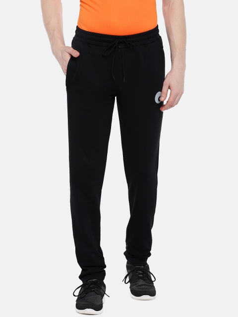 

Omtex Men Navy Blue Solid Slim Fit Rapid Dry Track pants, Black