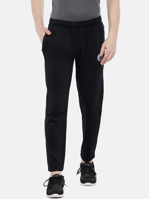 

Omtex Men Black Solid Slim Fit Rapid Dry Track pants