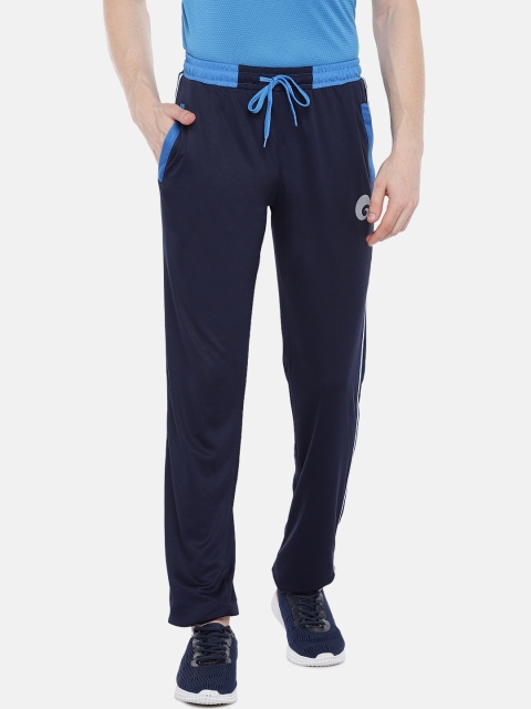 

Omtex Men Navy Blue Solid Staright Fit Rapid Dry Track pants
