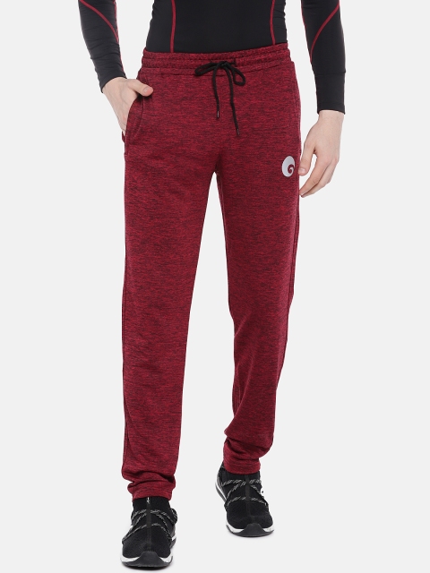 

Omtex Men Maroon Solid Staright Fit Rapid Dry Track pants