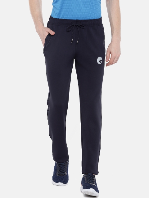

Omtex Men Navy Blue Solid Slim Fit Rapid Dry Track pants