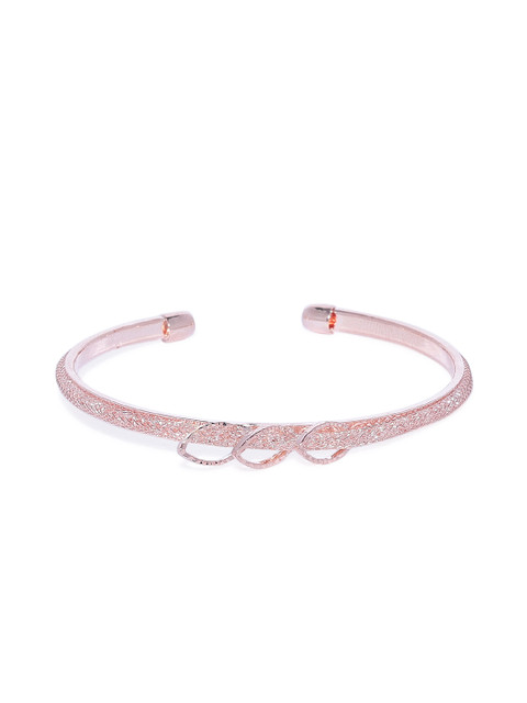 

ASMITTA JEWELLERY Gold-Plated Zircon Stone Studded Cuff Bracelet