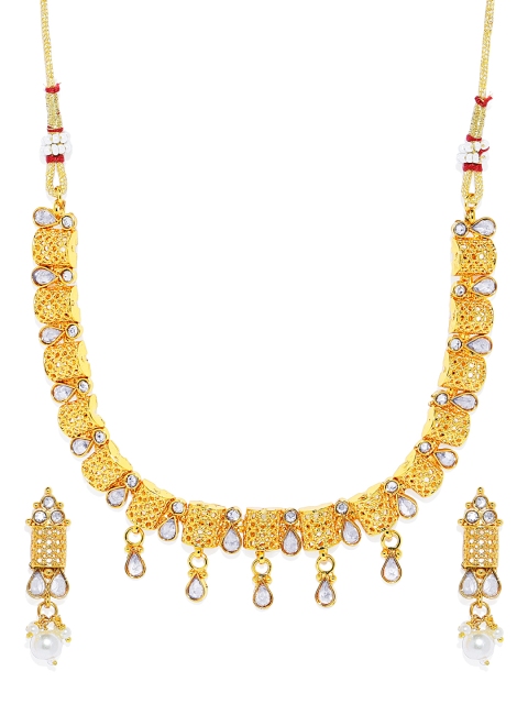 

ASMITTA JEWELLERY Gold-Plated Enamelled Jewellery Set