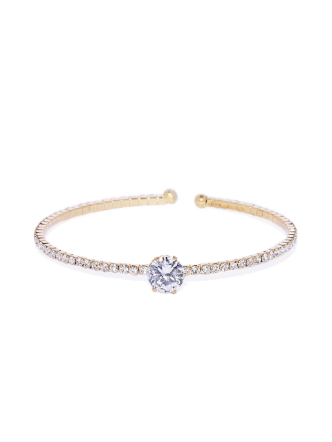 

ASMITTA JEWELLERY Gold-Plated & White Stone Studded Bracelet