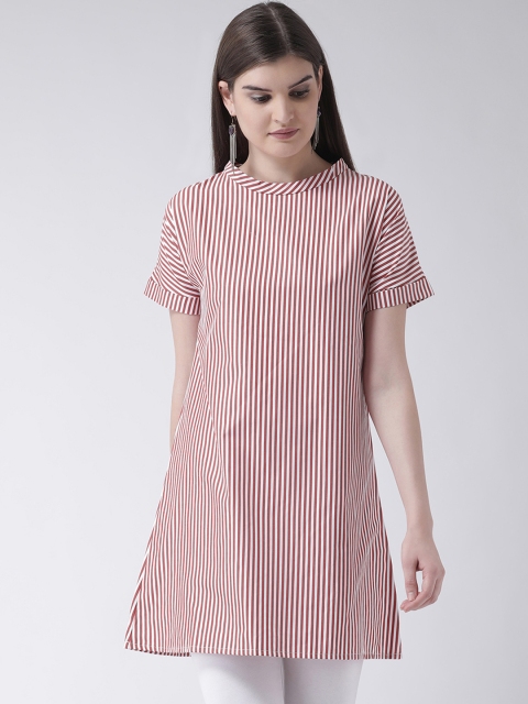 

pinwheel Women Red & White Striped A-line Tunic