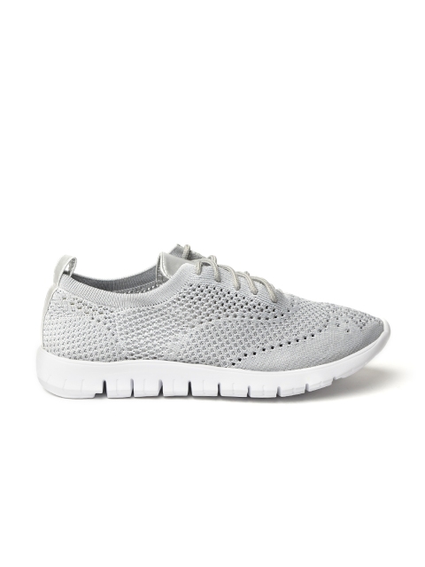 

ether Women Grey Woven Design Sneakers