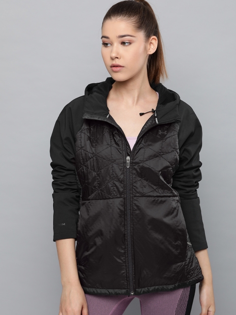 

UNDER ARMOUR Women Black Cold Gear Reactor Performance 3G Hybrid Solid Jacket