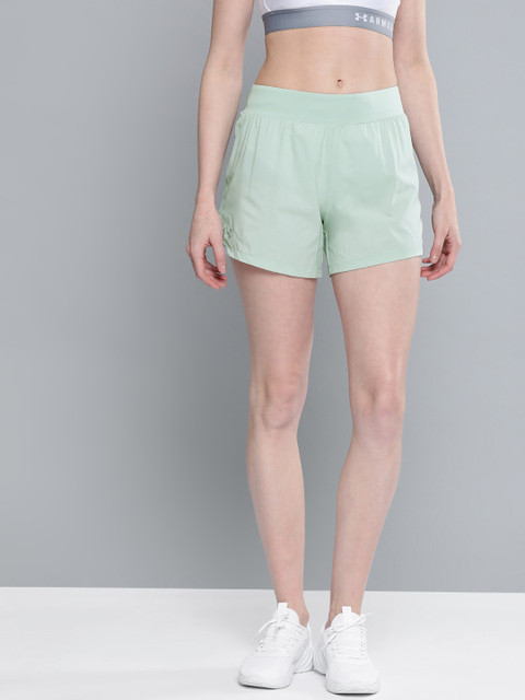 

Under Armour Women Green Launch SW "Go Long" Shorts