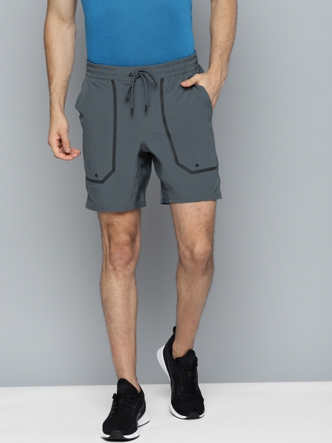 

UNDER ARMOUR Men Charcoal Grey Solid Perpetual Training Shorts