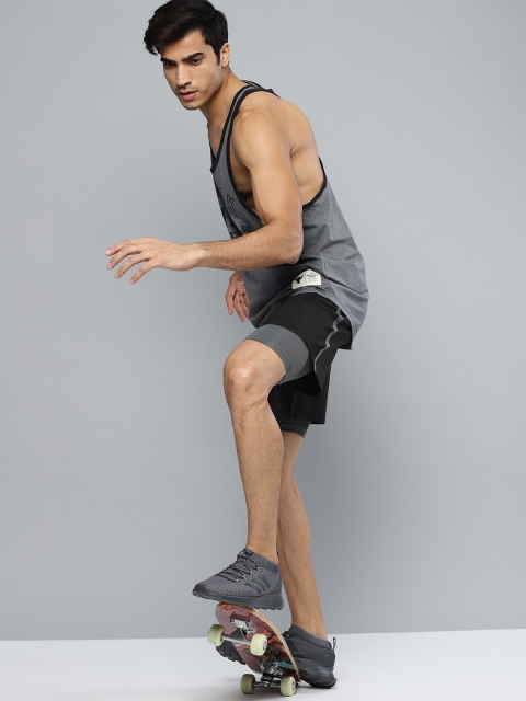 

UNDER ARMOUR Men Black Launch SW 2-in-1 Running Shorts