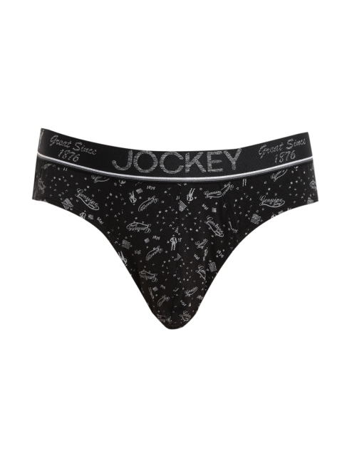 

Jockey Men Black Printed Basic Briefs HG05-0105