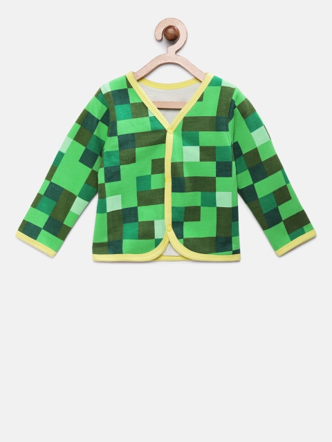 

Kadambaby Kids Green Printed Tailored Jacket