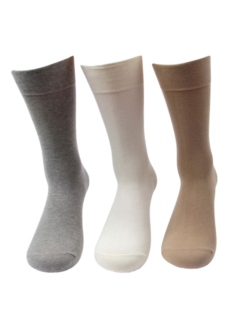 

Bonjour Men Pack of 4 Assorted Solid Calf-Length Socks