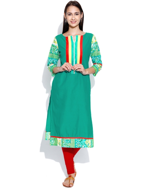 

Jaipur Kurti Green Kurta