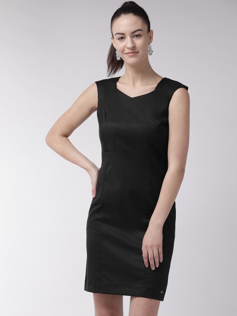 

Park Avenue Women Black Solid Sheath Dress