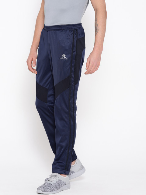 

OFF LIMITS Men Navy Blue Solid Slim Fit Gym Track Pants