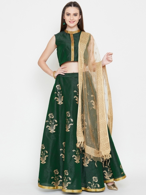 

studio rasa Green Ready to Wear Lehenga & Blouse with Dupatta