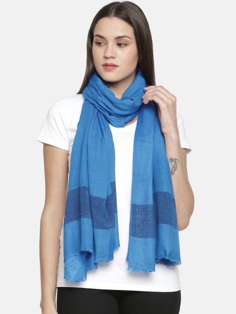 

Ayesha Blue Solid Scarf