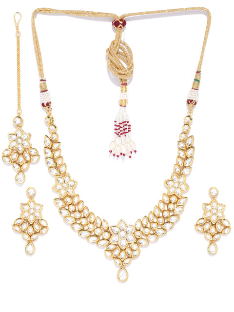 

Melani Borsa Gold-Plated Kundan Studded Handcrafted Jewellery Set