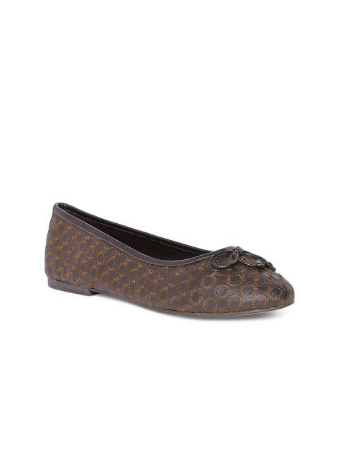 

TRENDS & TRADES Women Brown & Beige Embroidered Handcrafted Ballerinas