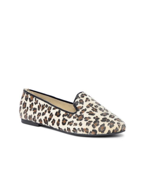 

TRENDS & TRADES Women Brown Printed Ballerinas
