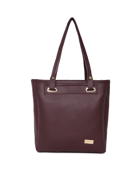

Anna Claire Burgundy Solid Leather Shoulder Bag