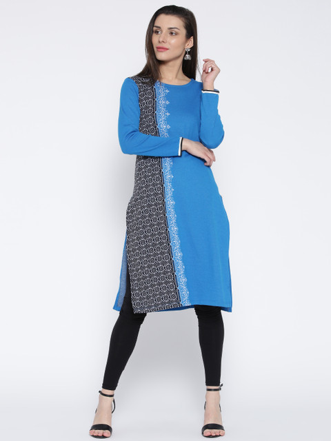 

Aurelia Blue Winter Kurta
