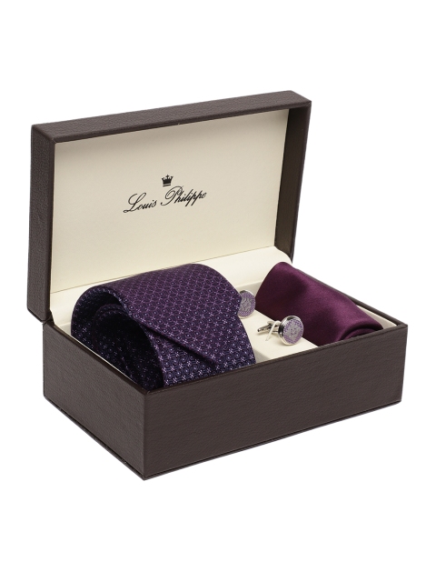 

Louis Philippe Men Purple Accessory Gift Set