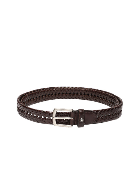 

Louis Philippe Men Brown Woven Design Belt