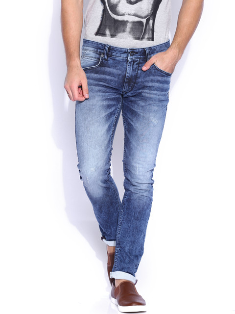 

American Bull Blue Washed Skinny Fit Jeans