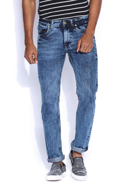 

American Bull Light Blue Washed Slim Fit Jeans
