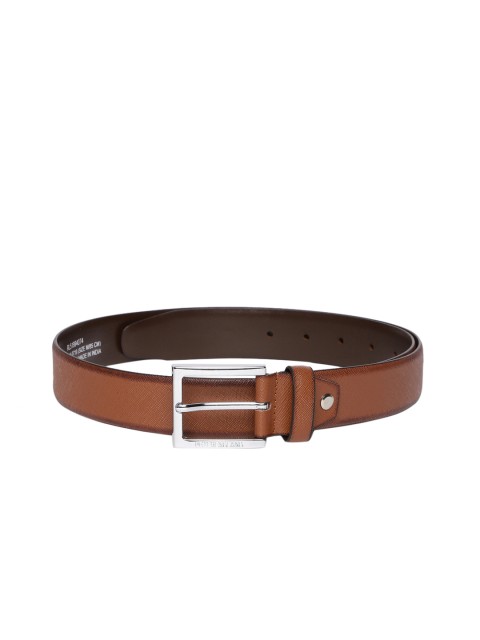 

Peter England Men Brown Textured Belt