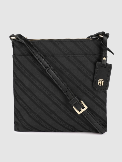 

Tommy Hilfiger Black Printed Sling Bag
