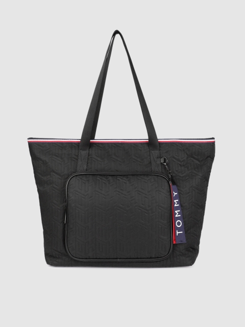 

Tommy Hilfiger Black Textured Shoulder Bag
