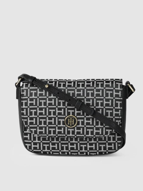 

Tommy Hilfiger Black Textured Sling Bag