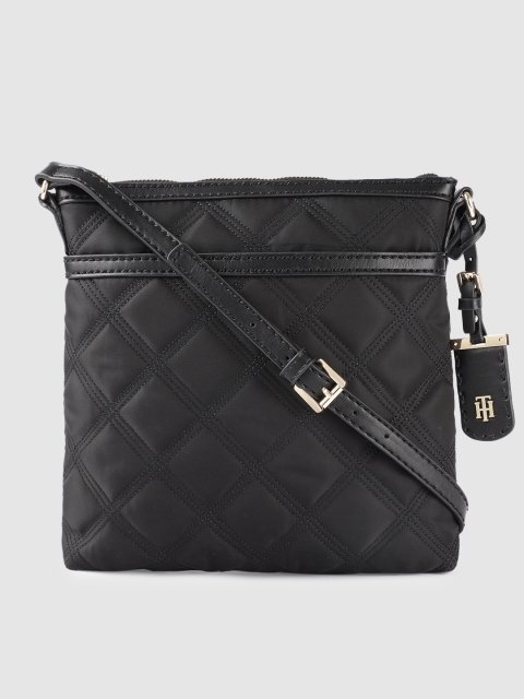 

Tommy Hilfiger Black Quilted Sling Bag