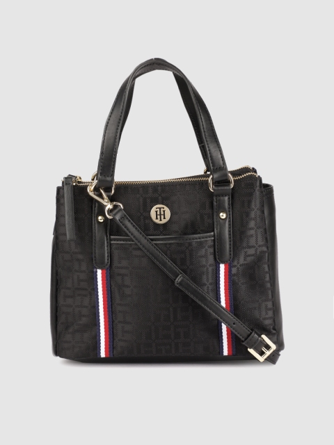 

Tommy Hilfiger Black Textured Handheld Bag