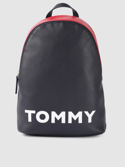 

Tommy Hilfiger Women Navy Blue Brand Logo Backpack