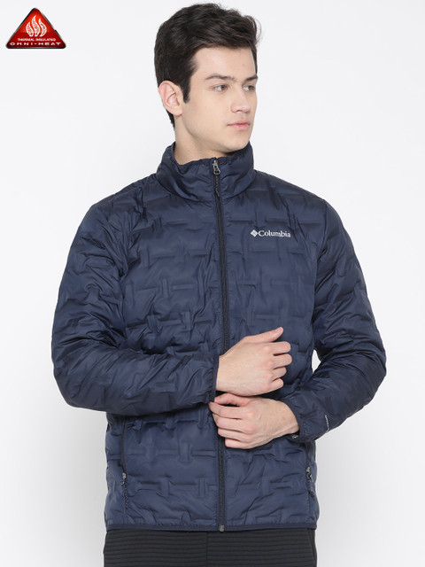 

Columbia Men Navy Blue Solid Delta Ridge Down Jacket