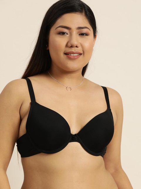 

Sztori Plus Size Black Solid Underwired Lightly Padded Everyday Bra N00SEXTPU