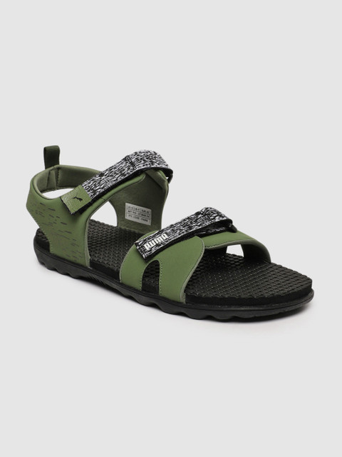 

Puma Men Olive Green Plaid IDP Sports Sandals
