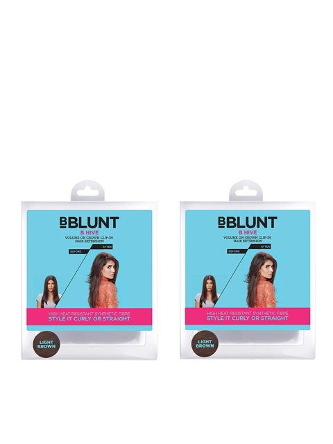

BBLUNT Set of 2 Light Brown B Hive Volume On Crown Clip On Hair Extension