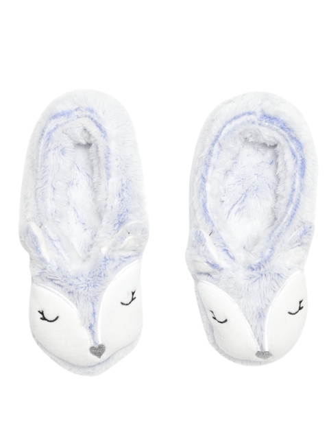 

Marks & Spencer Women Blue & White Plush Fleece Lined Slipper Socks
